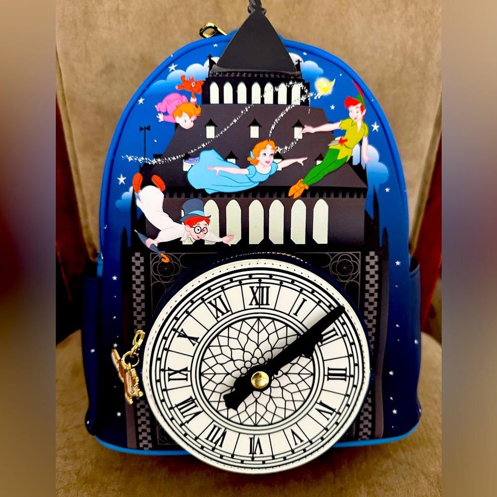 New with tags!  Peter Pan-Flying-Big Ben - Loungefly Mini Backpack